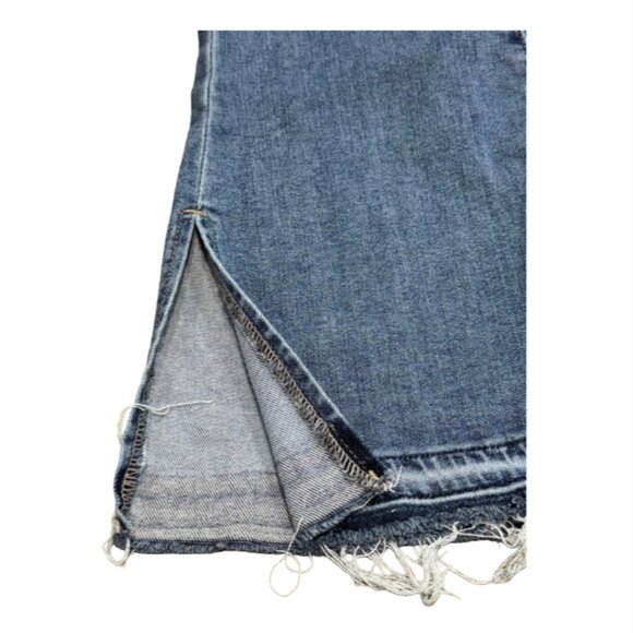 SO High Rise Flare Split Hem Denim Jeans - Picture 2 of 3